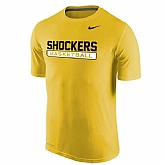Wichita State Shockers Nike Basketball Legend Practice Performance WEM T-Shirt - Yellow,baseball caps,new era cap wholesale,wholesale hats